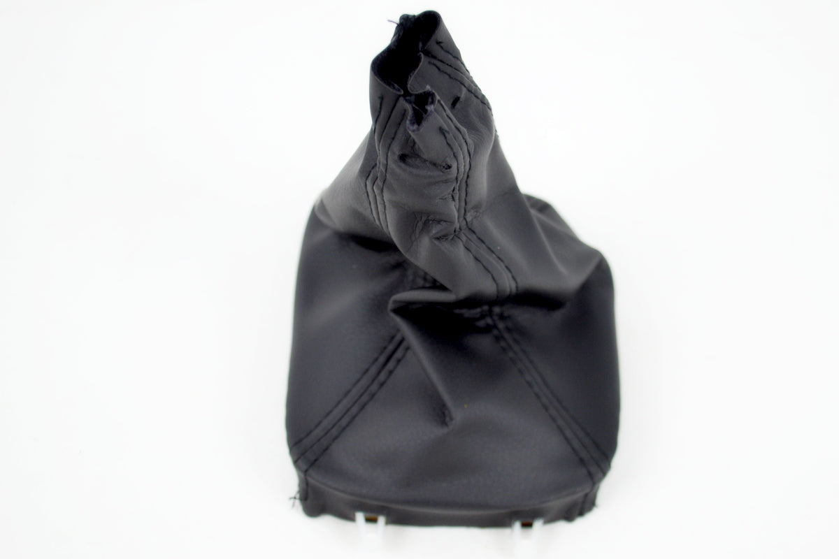 Soufflet de levier de vitesses avec embase – cuir synthétique (éco-cuir) noir, adapté pour Saab