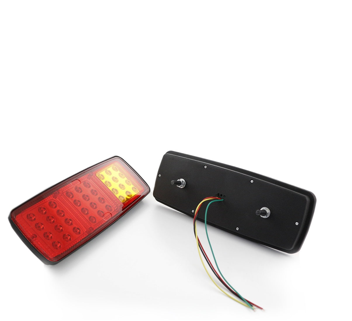 Feu arrière stop à LED, lampe rouge 3 sections 12 V, 280 x 107 x 23 mm