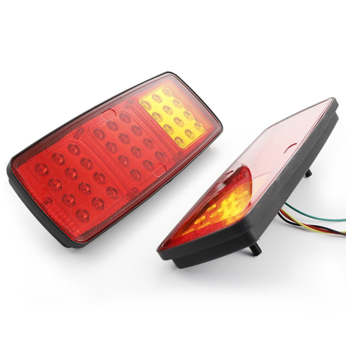 Feu arrière stop à LED, lampe rouge 3 sections 12 V, 280 x 107 x 23 mm