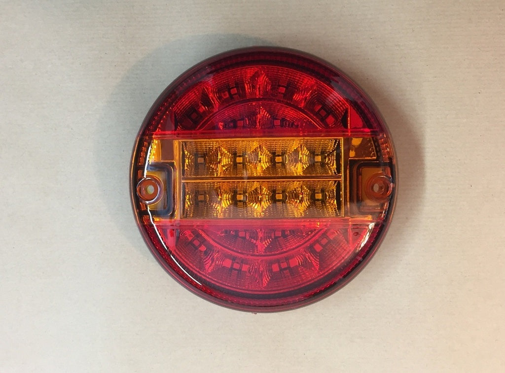 LED Hamburger-Rücklicht, E-geprüft 12V mit integriertem Kabel