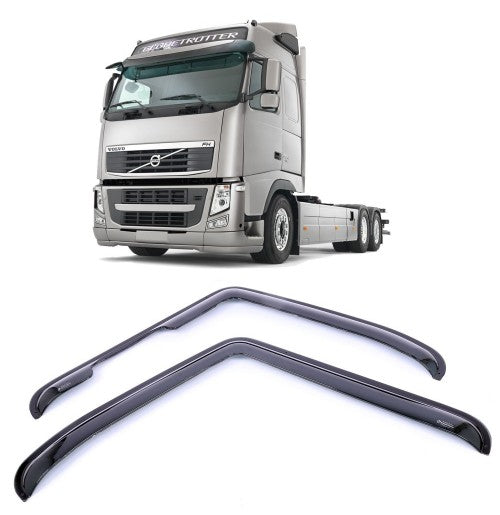 Jeu de déflecteurs de vent – adapté pour Volvo Euro 5, 1994–2015, noir