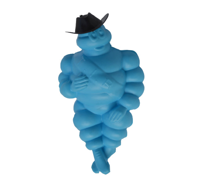 Figure lumineuse Bibendum Michelin, bleue, 300 mm, plastique