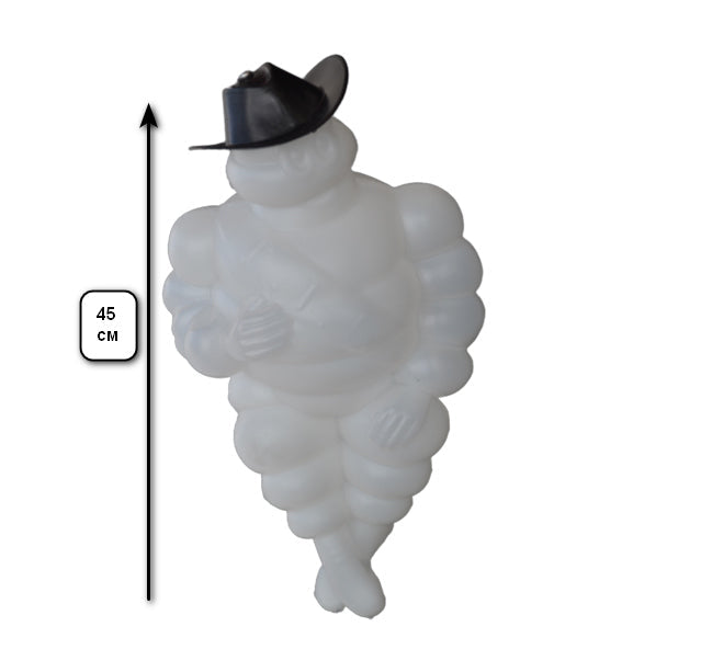 Figurine lumineuse Bibendum Michelin, blanche, 450 mm, plastique