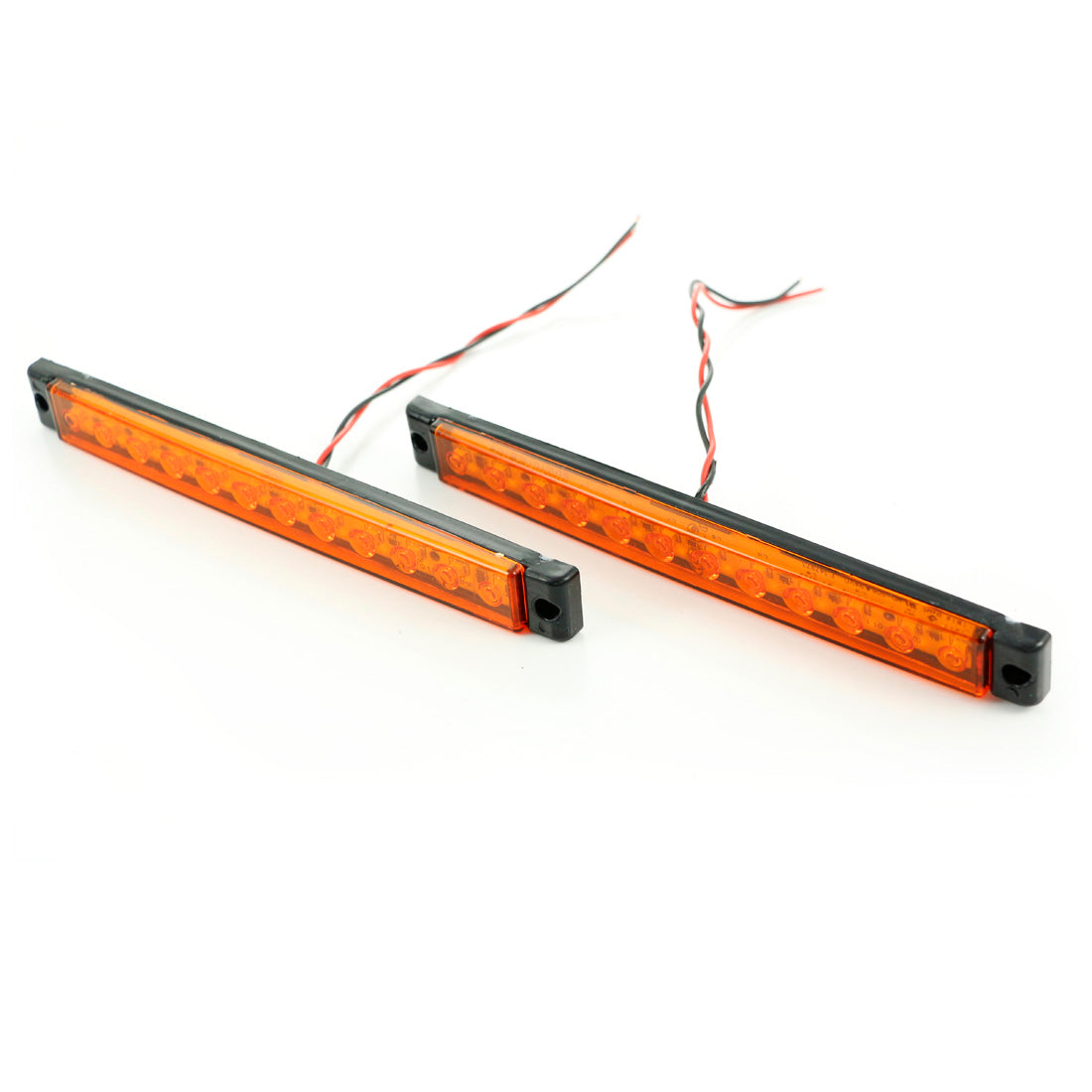 Feu de gabarit long jaune à bords noirs, lampe de position 24V pour véhicules utilitaires
