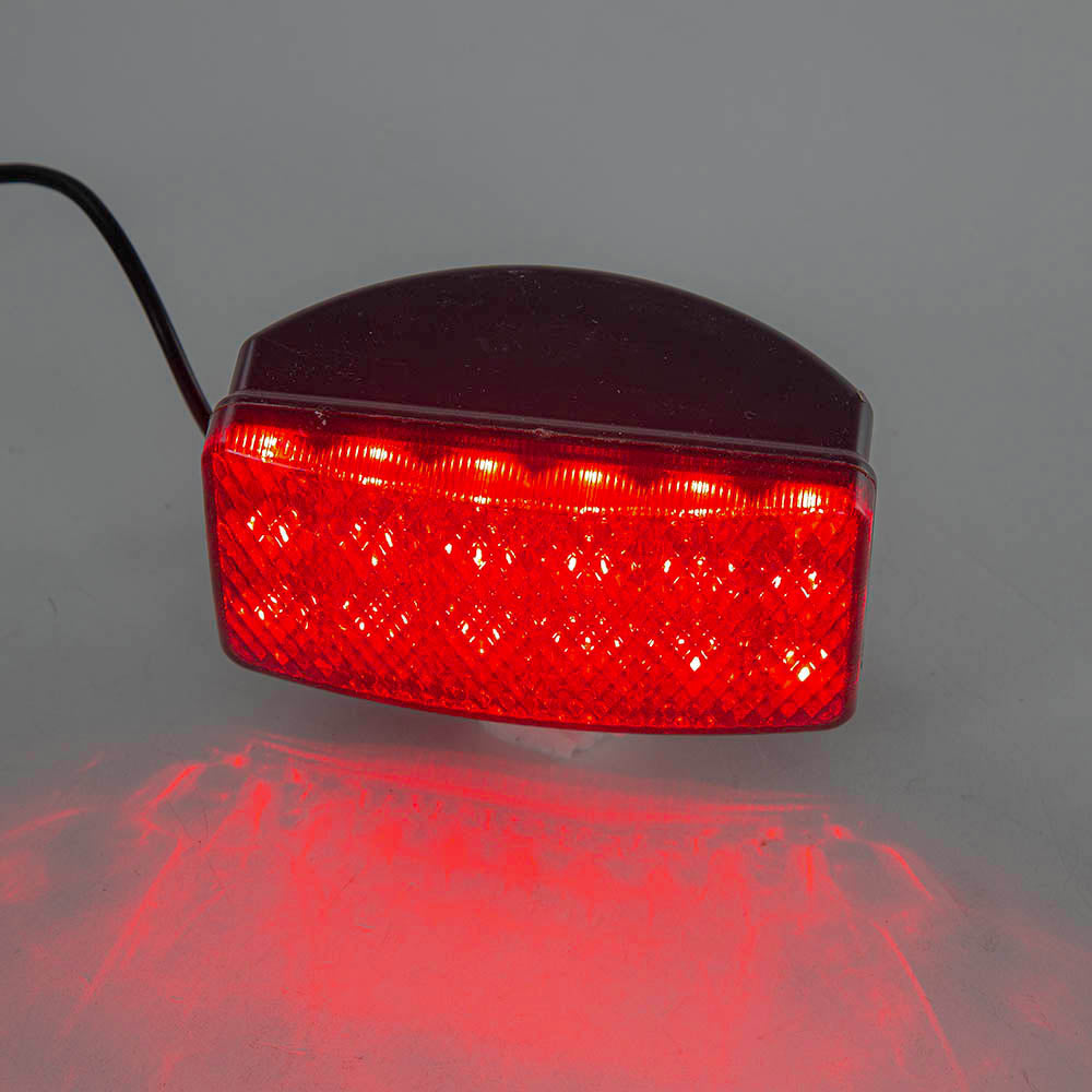 Feu antibrouillard arrière à LED, rouge 24 V, ovale, fixation par boulon unique