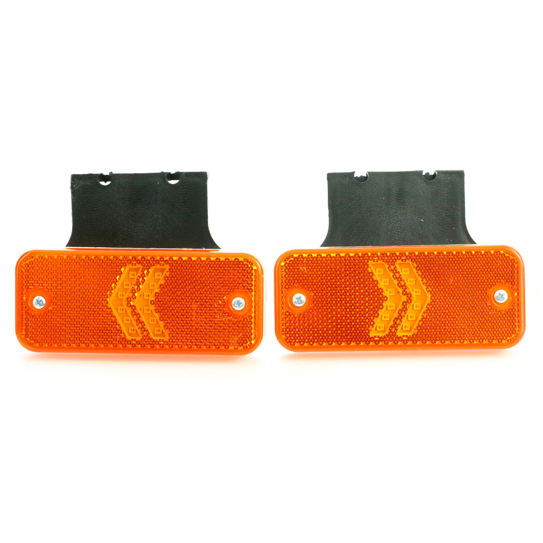 Feu de gabarit latéral LED adapté pour Krone – Flèche jaune, 12 diodes, fixation sur support
