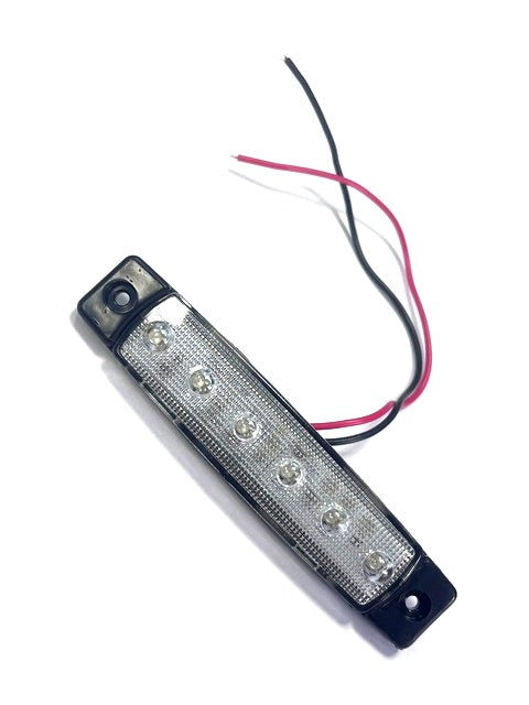 Feu de gabarit blanc à éclairage rouge, lampe de position extérieure 24 V