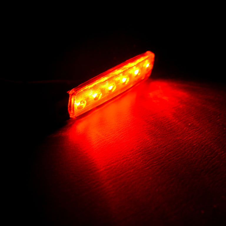 Feu de gabarit blanc à éclairage rouge, lampe de position extérieure 24 V