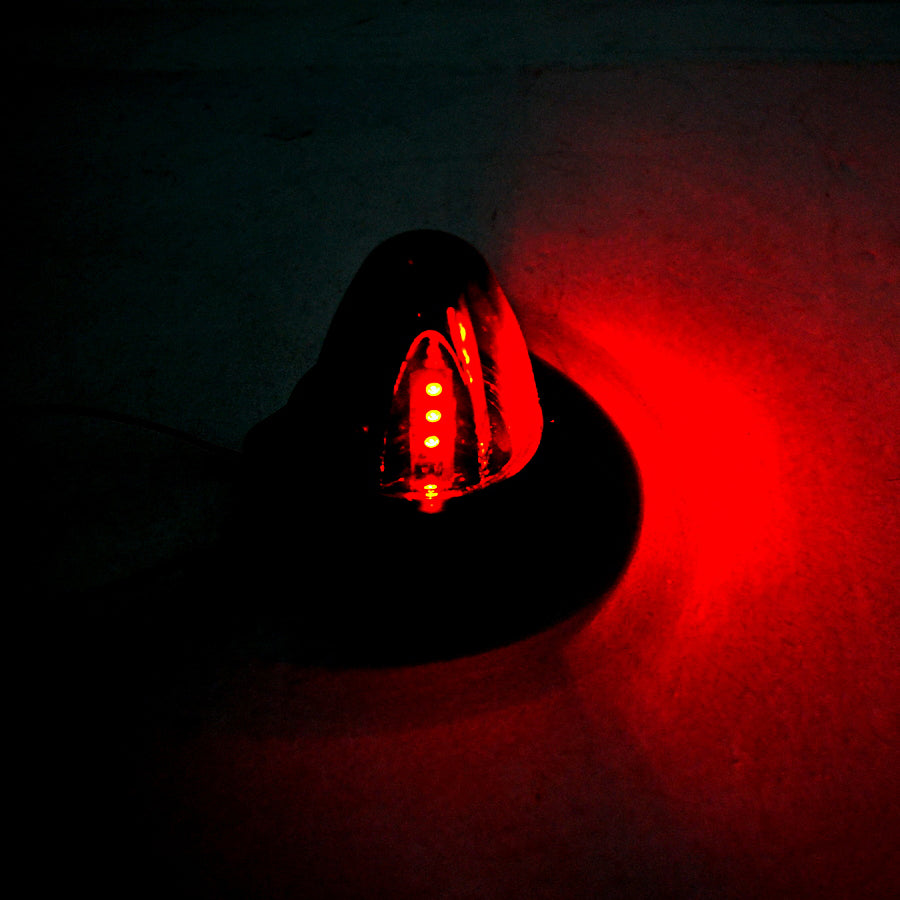 Feu de gabarit conique, 12 LED rouges, lampe de position extérieure 24 V