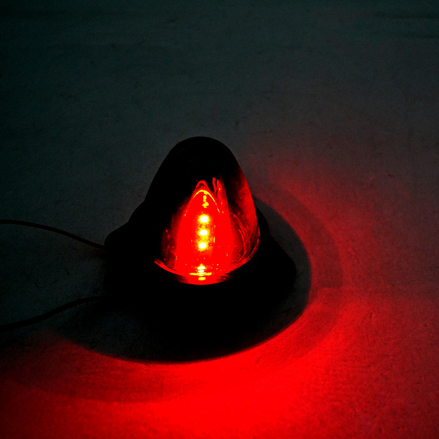 Feu de gabarit conique, 12 LED rouges, lampe de position extérieure 24 V