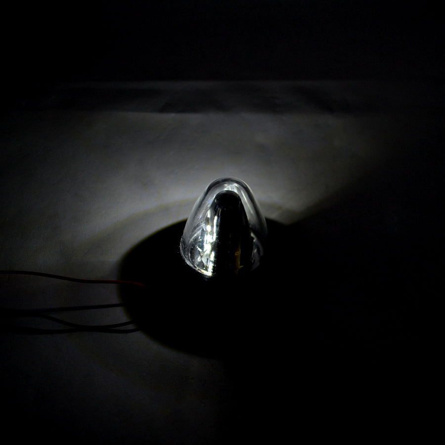 Feu de gabarit conique blanc, 12 LED, lampe de position et de signalisation 24 V