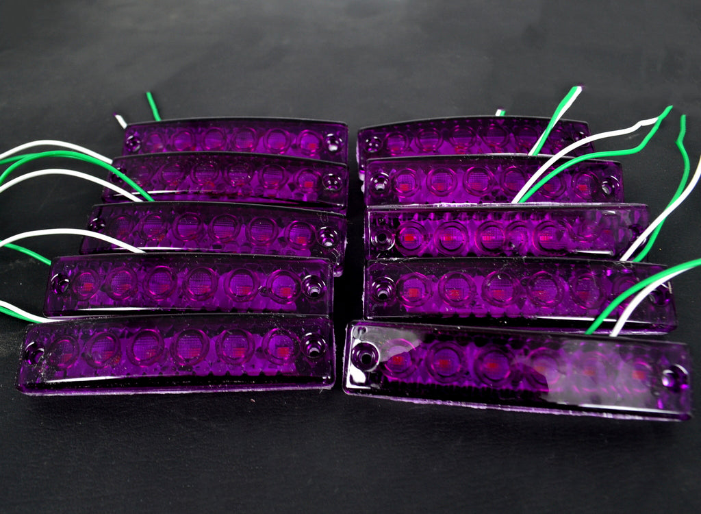 Feu de position violet 12V pour signalisation extérieure de véhicule