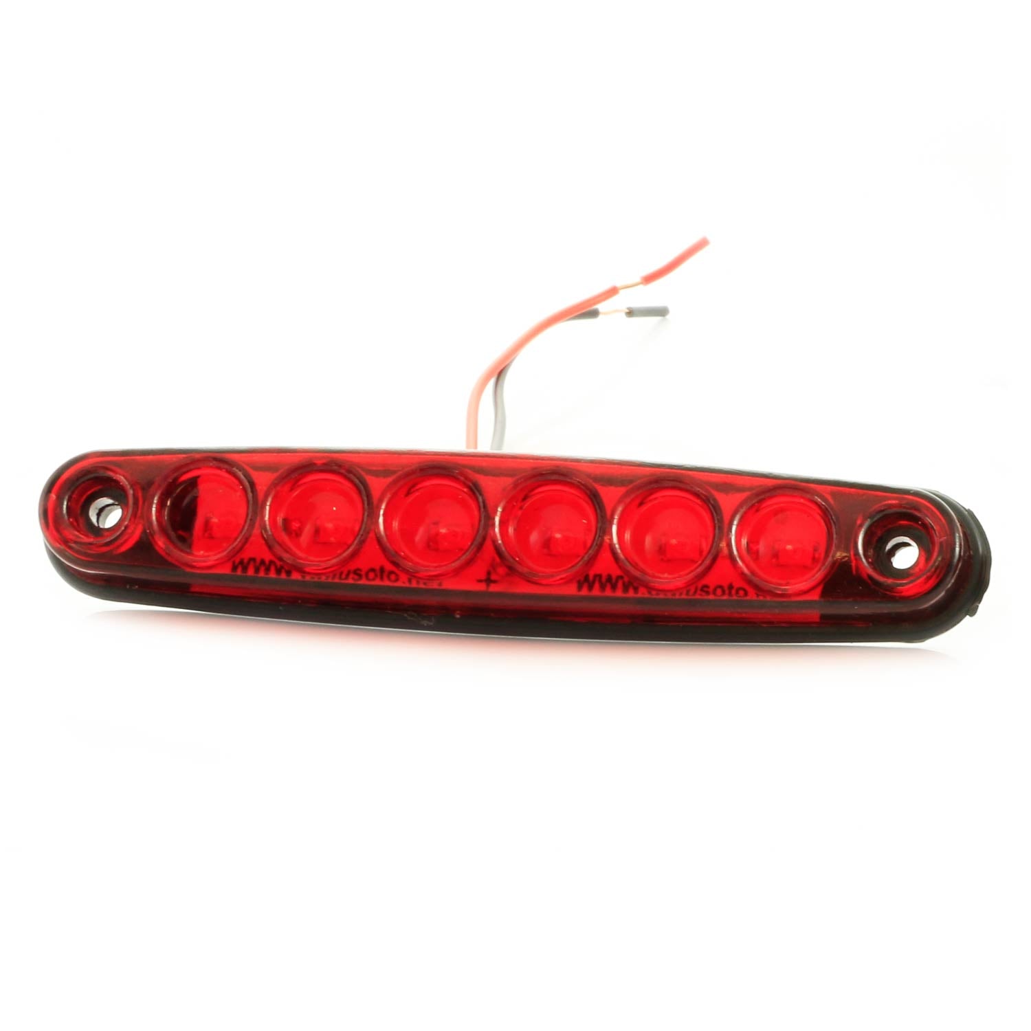 Témoin lumineux fin rouge 12 V pour applications automobiles