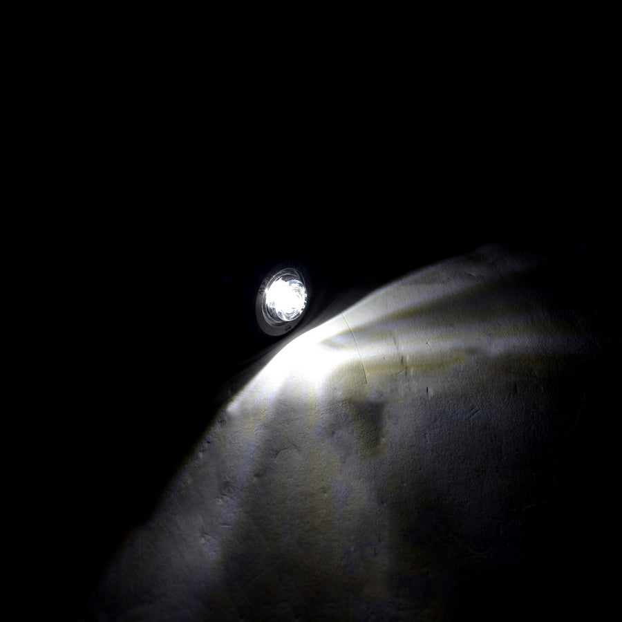 Feu de position LED rond blanc type Eagle Eye, 12/24 V, 25 mm x 20 mm, câble 750 mm