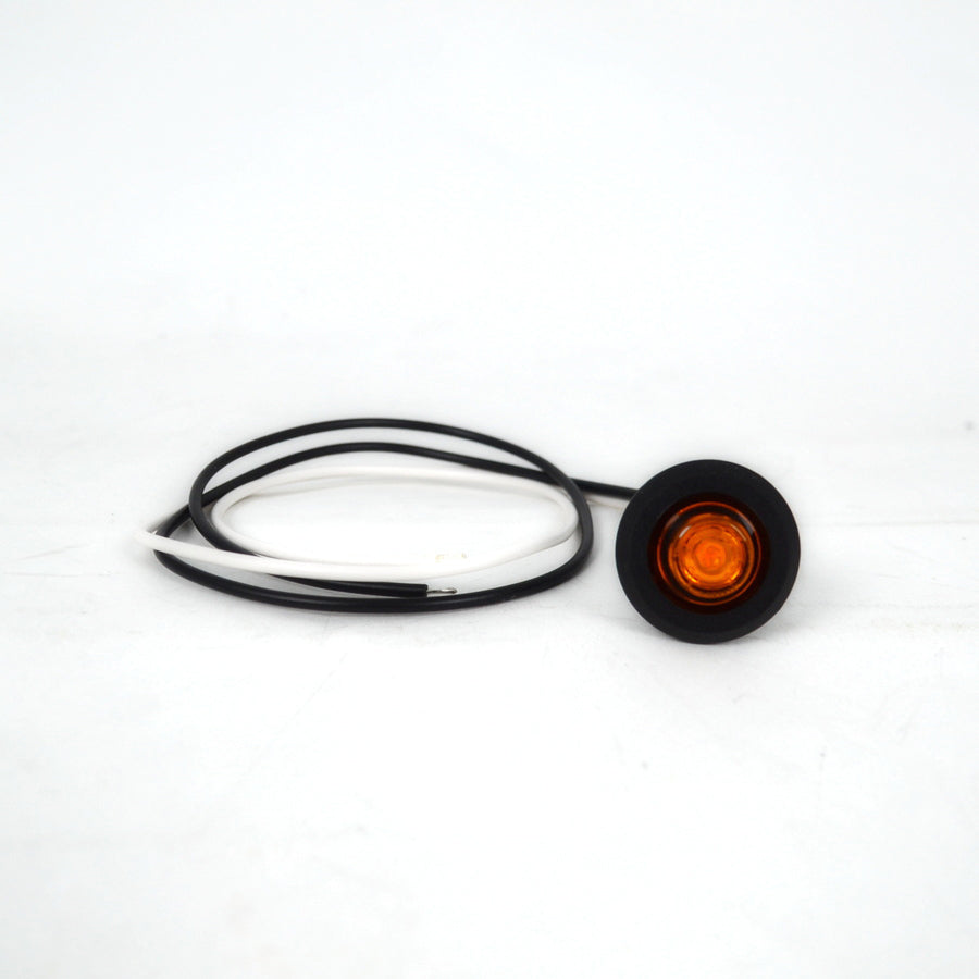 Feu de gabarit rond LED Eagle Eye, jaune, 12/24 V, 30 mm
