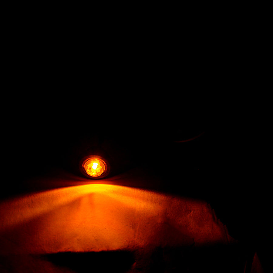 Feu de gabarit rond LED Eagle Eye, jaune, 12/24 V, 30 mm