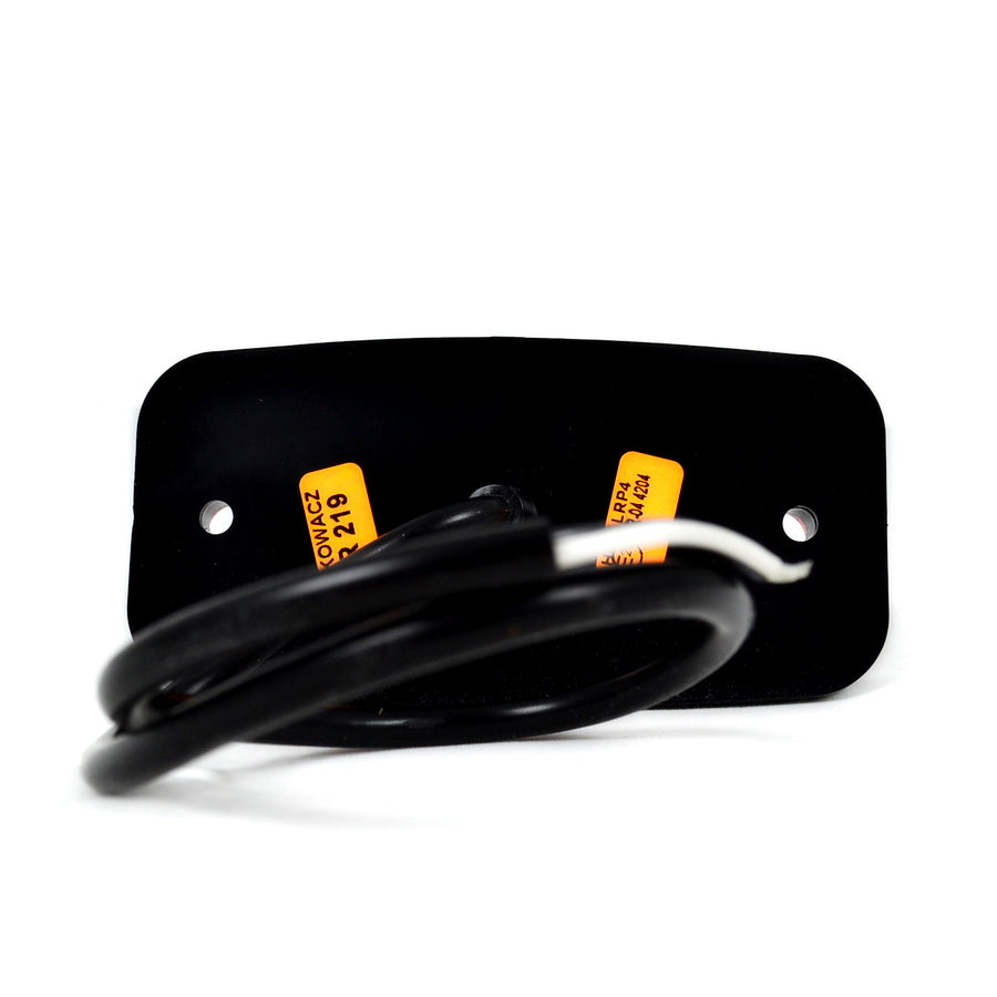 Feu de position latéral LED rouge, 3 diodes, 12/24 V, 110 x 20 x 40 mm, câble 450 mm