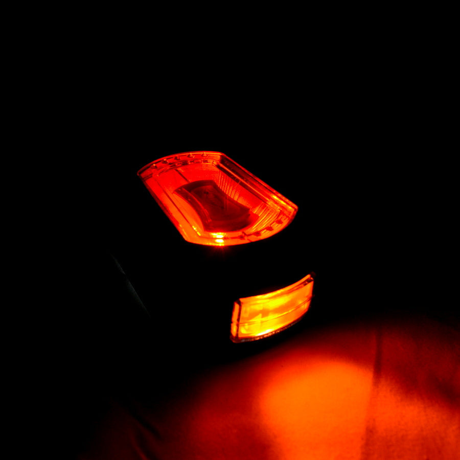 Feu de gabarit latéral LED néon, côté gauche, jaune/blanc/rouge, 12/24 V