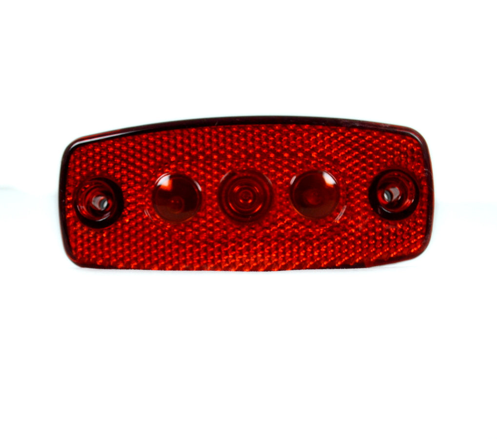 Feu de gabarit LED, cabochon rouge, 3 diodes, lampe de position 12V/24V