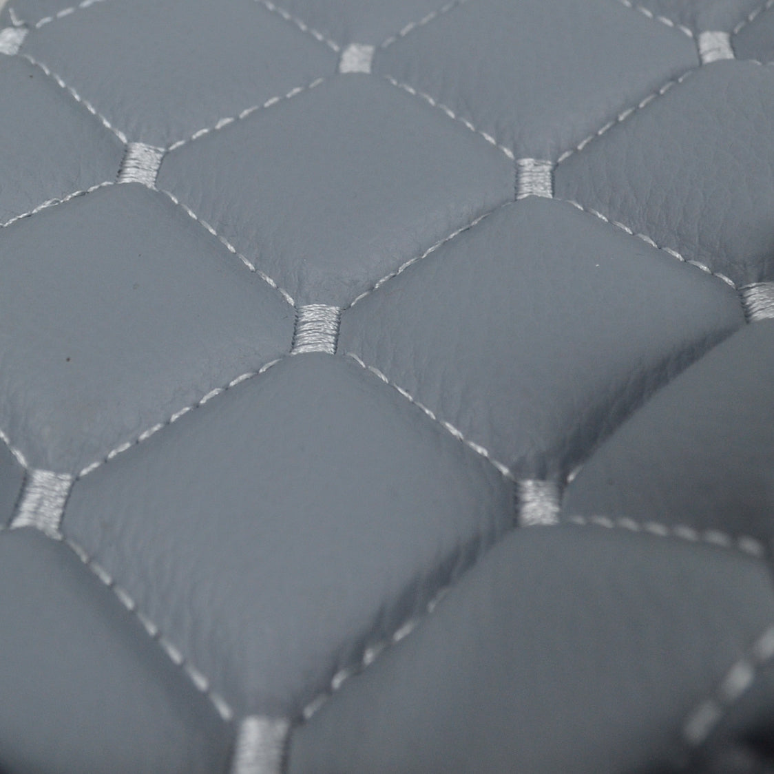 Grey Leather Floor Mat Set, suitable for Scania R Normal Seats, Automatic, 2010–2019