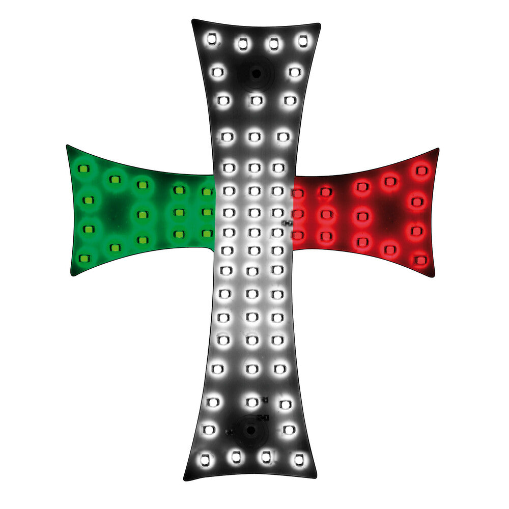 Feu auxiliaire en croix à LED italien, 24V, lampe de véhicule 81 LED