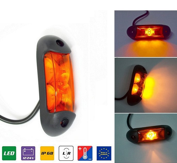 Feu latéral combiné à LED avec clignotant – ambre