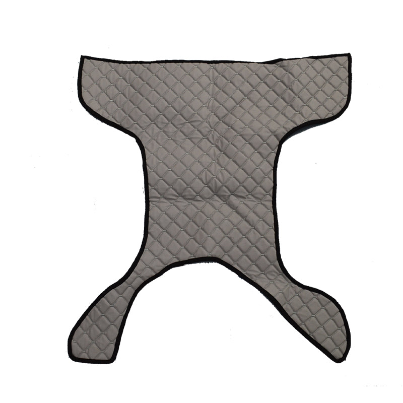 Tapis de sol central en cuir synthétique (éco-cuir) – adapté pour Volvo FM Euro 5, gris