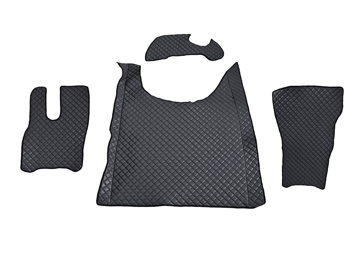 Grey Eco Leather Floor Mats – suitable for DAF XG 2022+