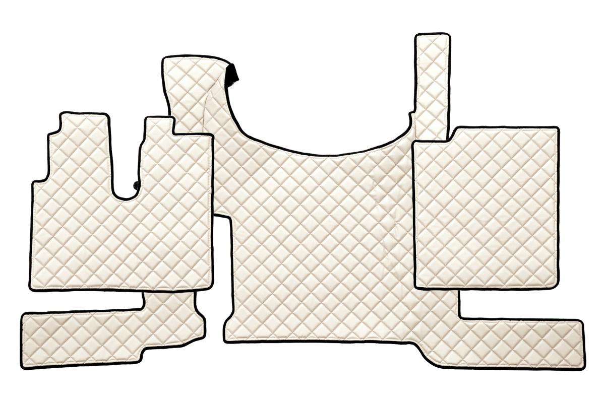 Бежова подова стелка от изкуствена кожа – подходяща за MAN TGX (след 03.2021 г.)