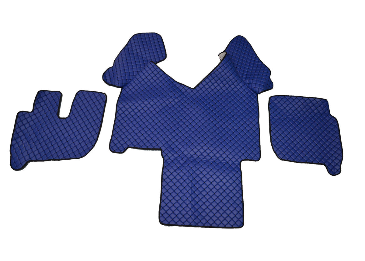 Blue Eco Leather Floor Mats – suitable for Iveco Stralis