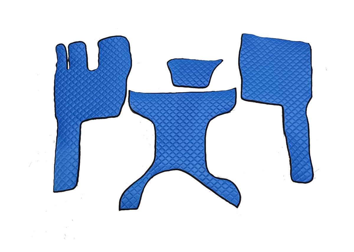 Tapis de sol en cuir – adapté pour Volvo FM Euro 5, bleu
