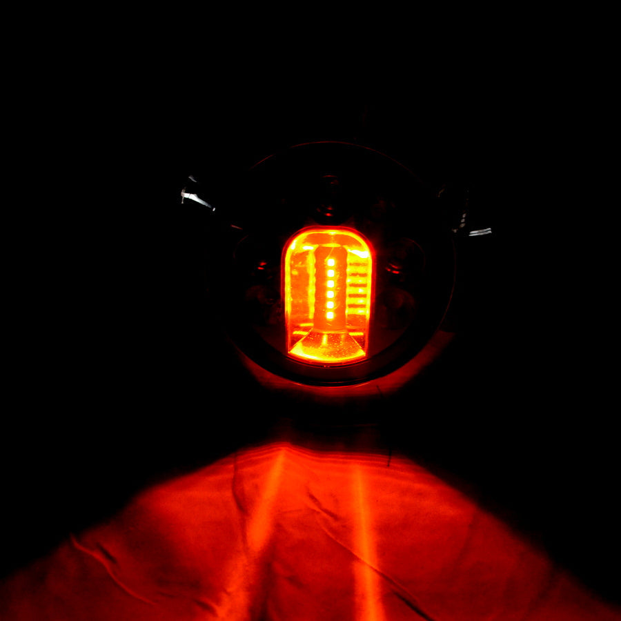 LED заден стоп тип "хамбургер", ляв, с хромиран ринг, 12/24V комбинирана задна лампа