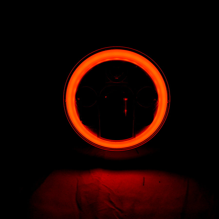 LED заден стоп тип "хамбургер", ляв, с хромиран ринг, 12/24V комбинирана задна лампа