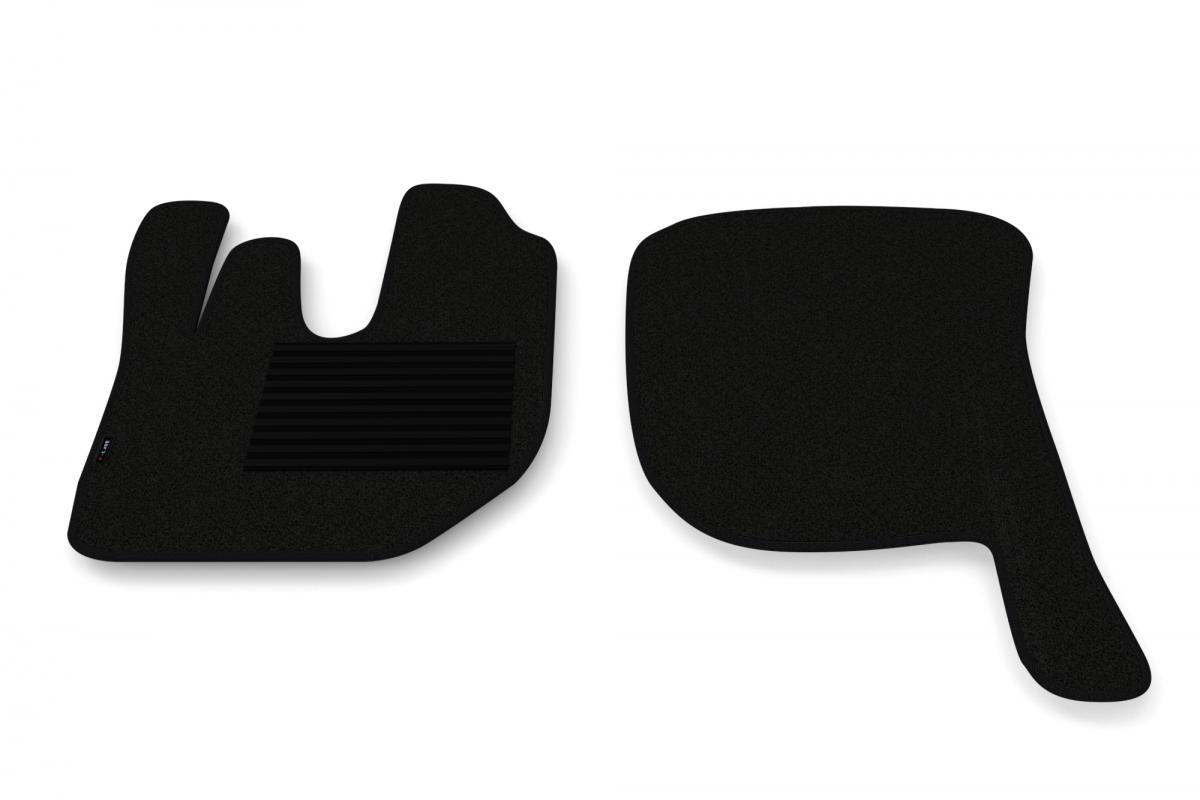 Carpet Floor Mat Set suitable for DAF LF – 2-Piece, Black, 01.2001–12.2013