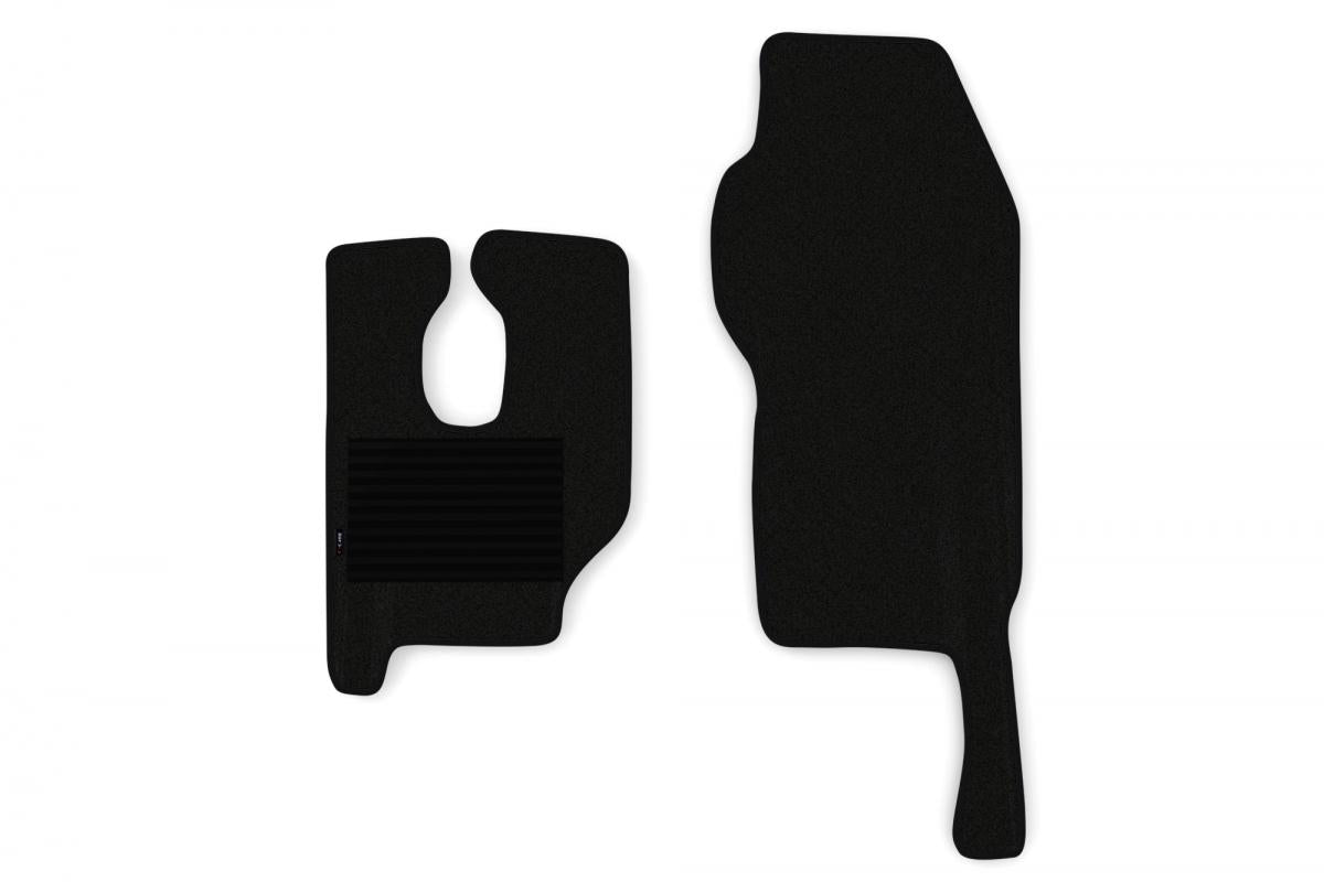 Jeu de tapis de sol finition moquette – adapté pour Mercedes Actros MP2/MP3, noir, 2 pièces