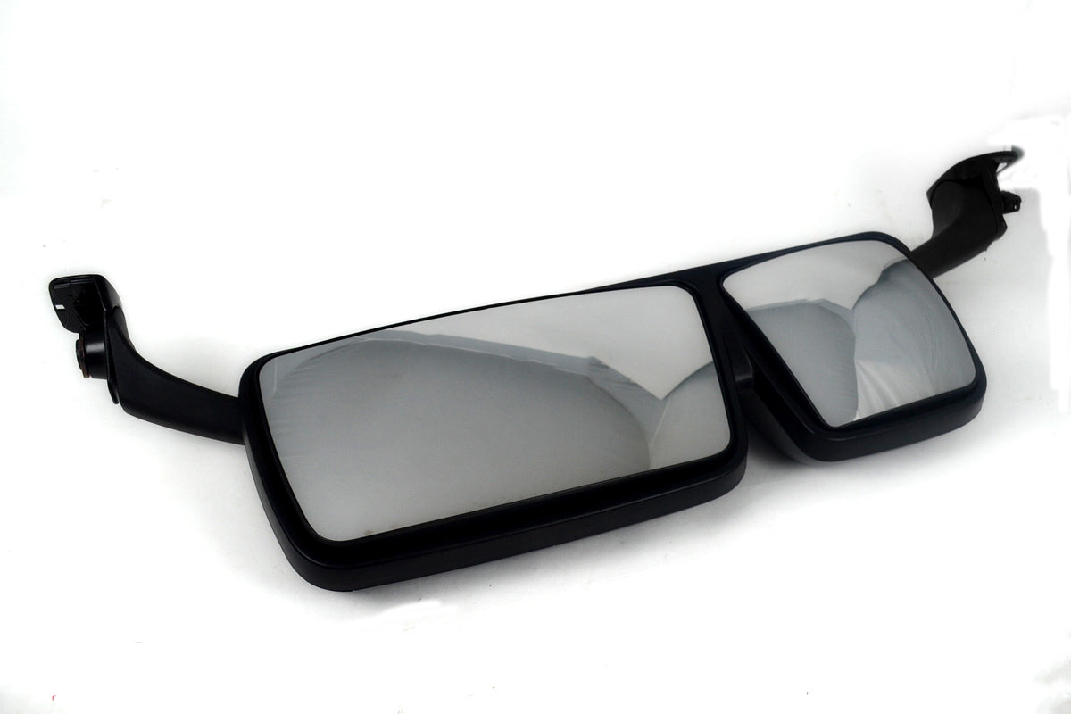 Left Exterior Mirror Suitable for Mercedes Actros MP4 – 24V, Motorized Adjustment, Grey Cap