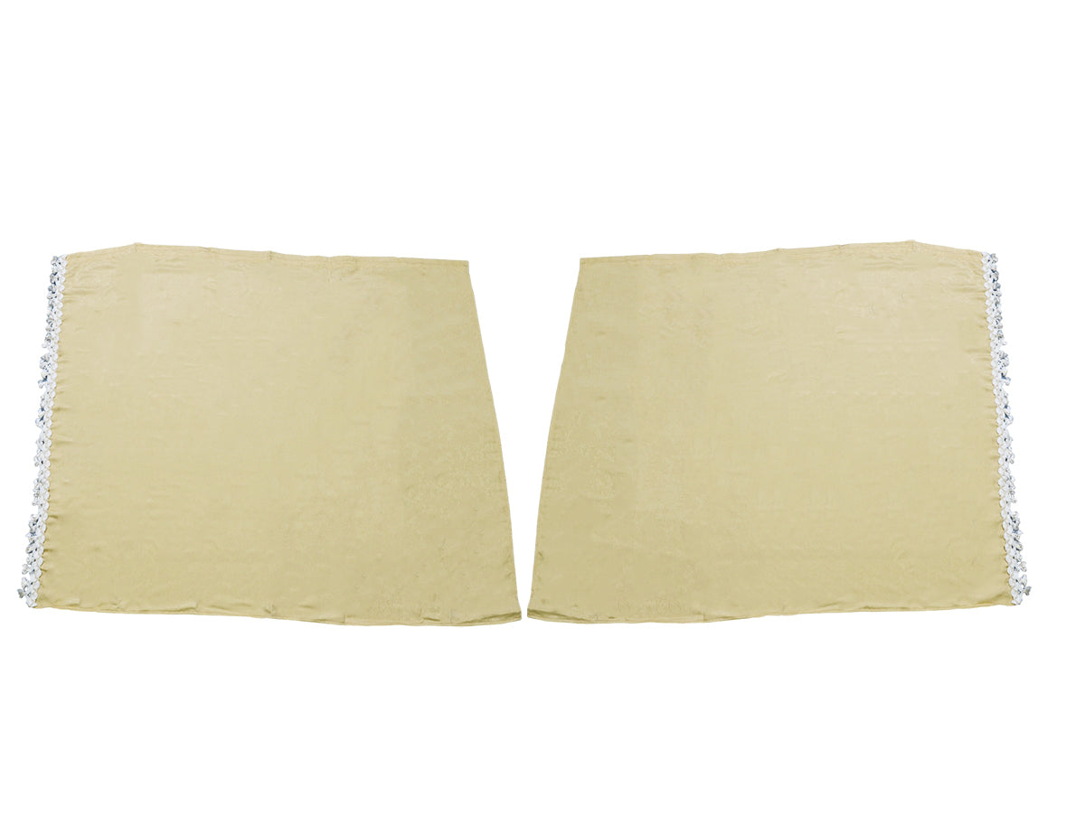 Rideaux de camion adaptés pour Iveco Stralis (2017+) – Beige, lot de 2, 2,4 × 1,12 m