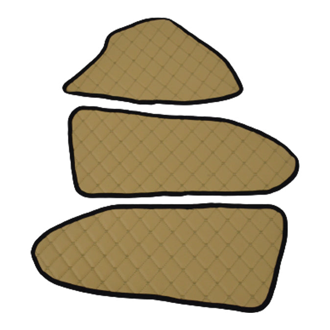 Tapis de panneaux de porte – cuir synthétique beige (éco-cuir), conduite à droite, adapté pour Mercedes Actros MP4