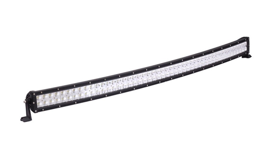 Rampe lumineuse LED incurvée, 300 W, 129 cm, 12/24 V, homologuée ECE