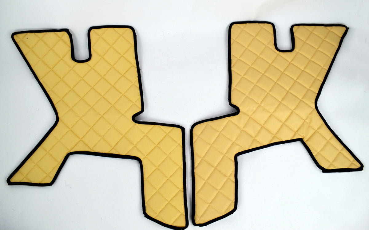 Türmattensatz – Kunstleder (Eco-Leder), beige, geeignet für Renault T 2014+, 2-teilig