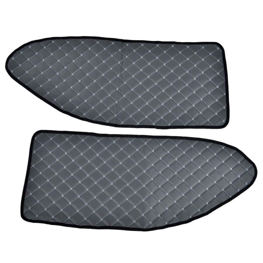 Σετ πατακιών δαπέδου πόρτας – 2 τεμάχια, τεχνητό δέρμα (eco leather), γκρι, κατάλληλο για Mercedes MP2/MP3 (2003–2010)