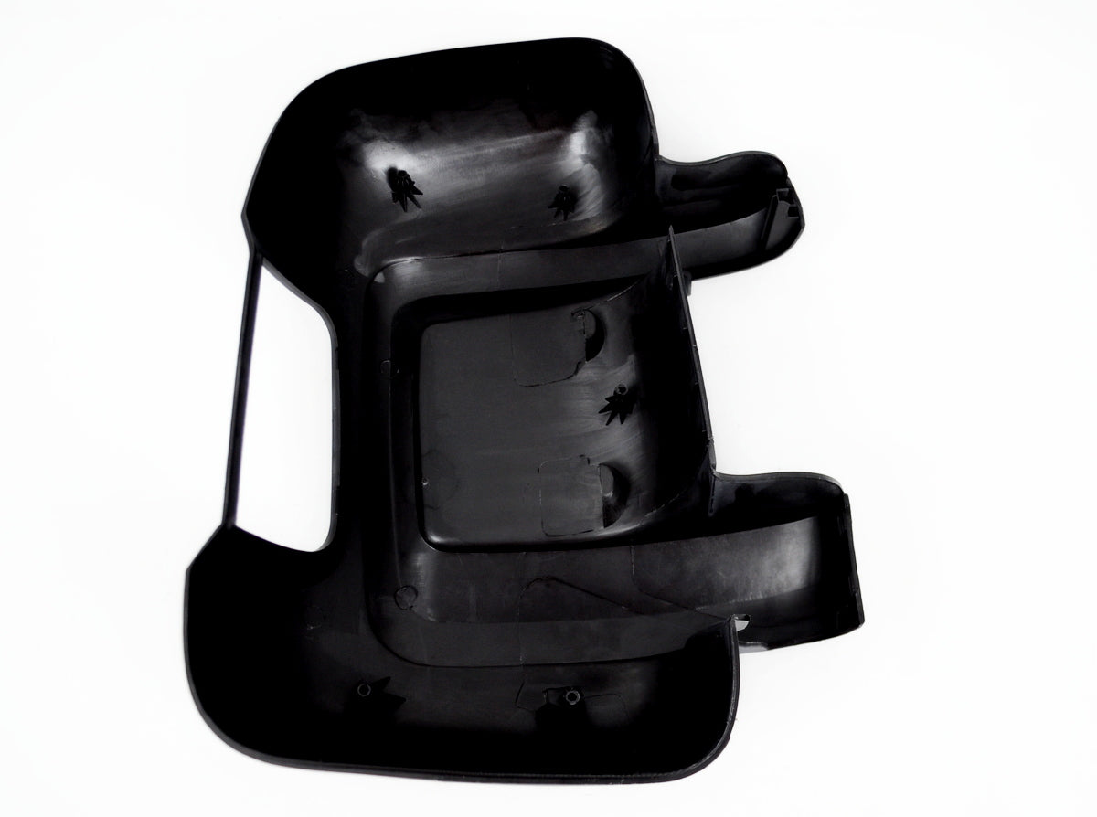 Left Exterior Mirror Cover – suitable for Citroen, suitable for Fiat and suitable for Peugeot Boxer, Ducato, Jumper, Black ABS