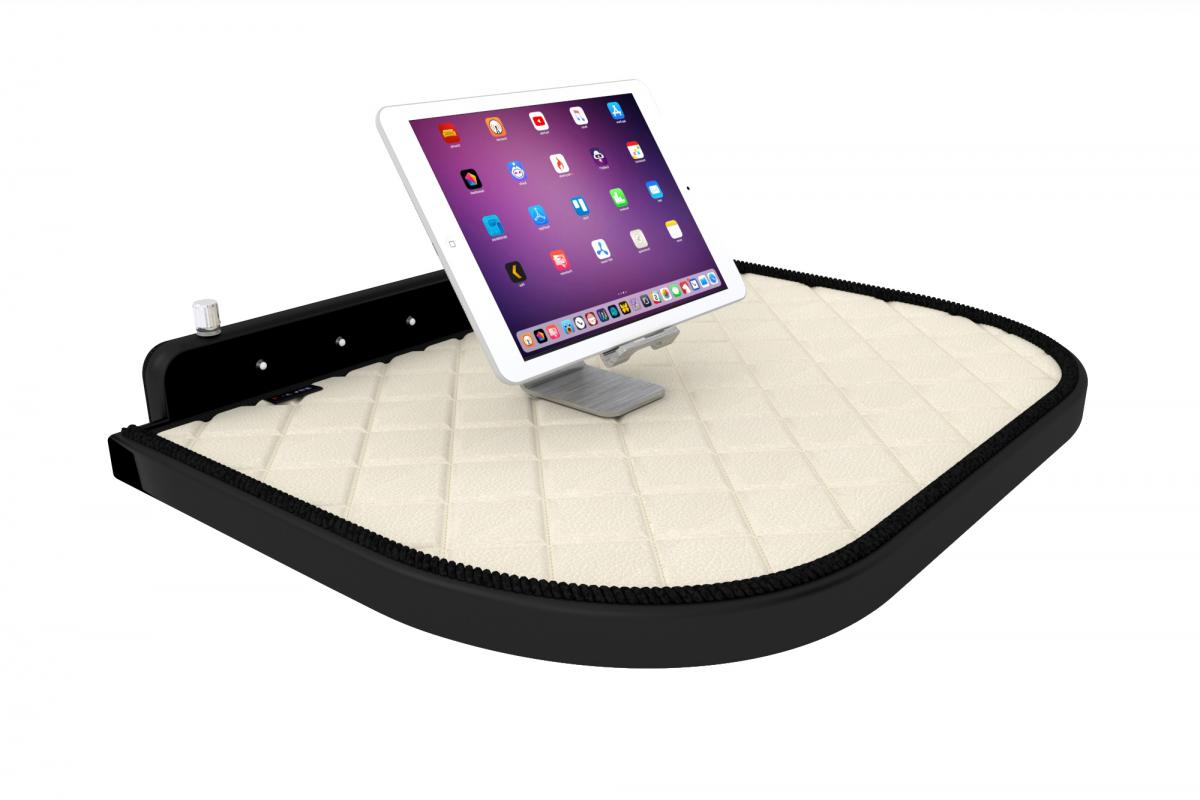 Central Van Table with LED – suitable for Mercedes Sprinter and suitable for Volkswagen Crafter 2006–2016, Beige