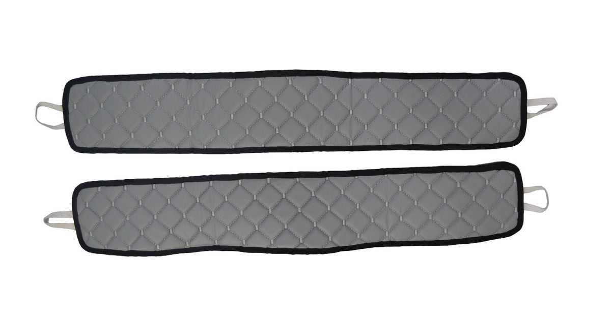 Housses de siège en cuir synthétique (éco-cuir) sous-siège – gris, adaptées pour Volvo FH 2021+