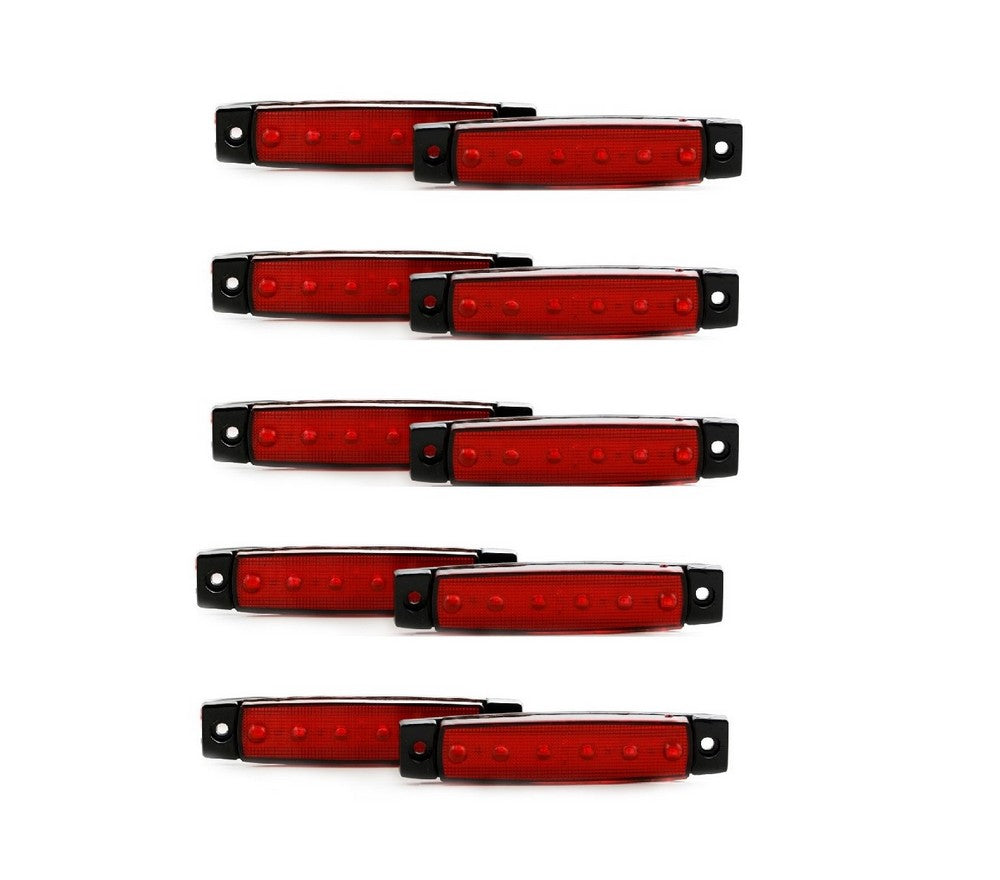 Feu de gabarit rouge – 12 V, lot de 10