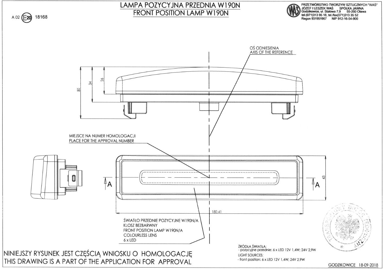 Feu de position de toit à LED néon – blanc, 12/24 V, adapté pour Scania