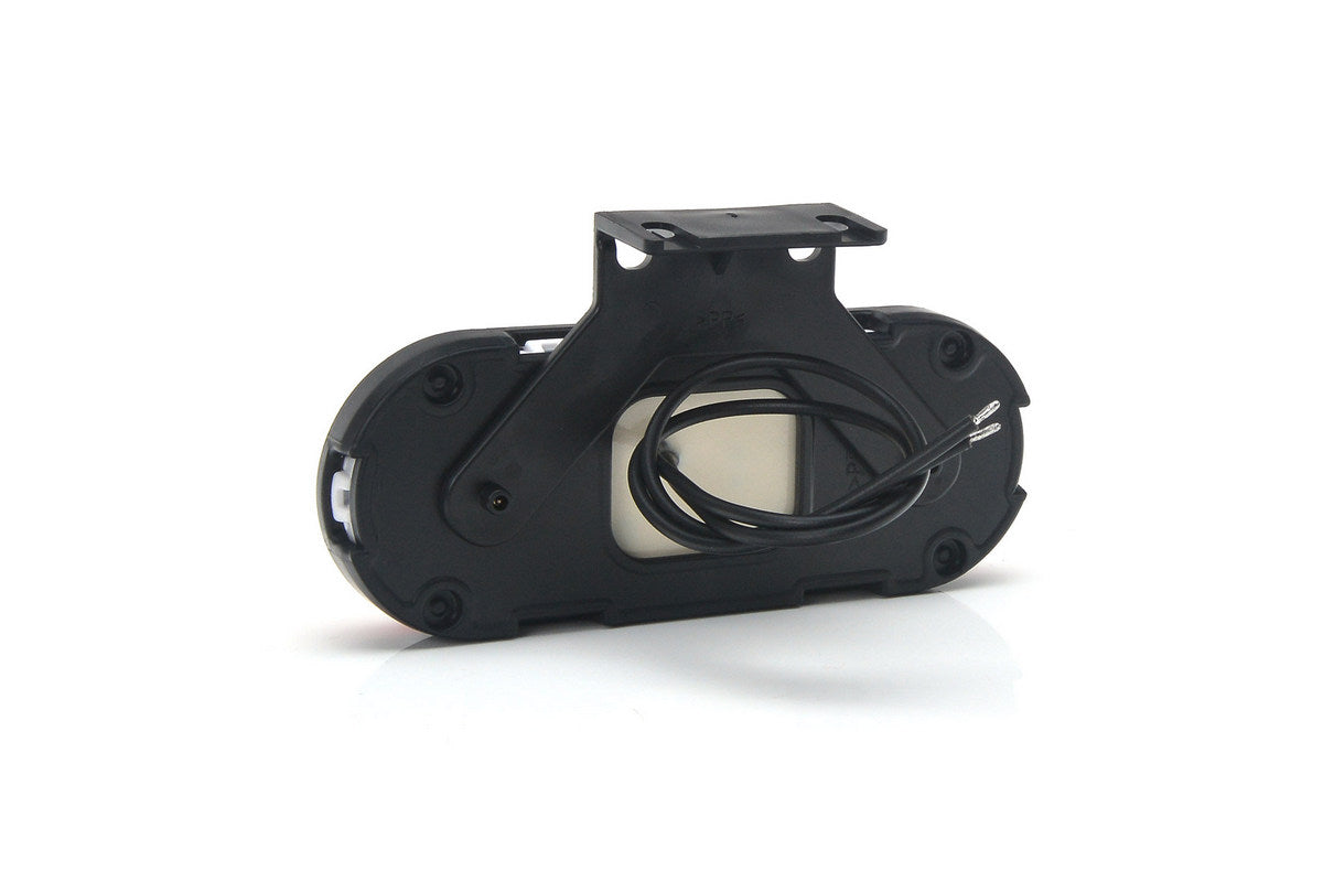 Feu de position latéral LED néon ADR ovale, cabochon rouge, 20 diodes LED, double tension 12/24 V