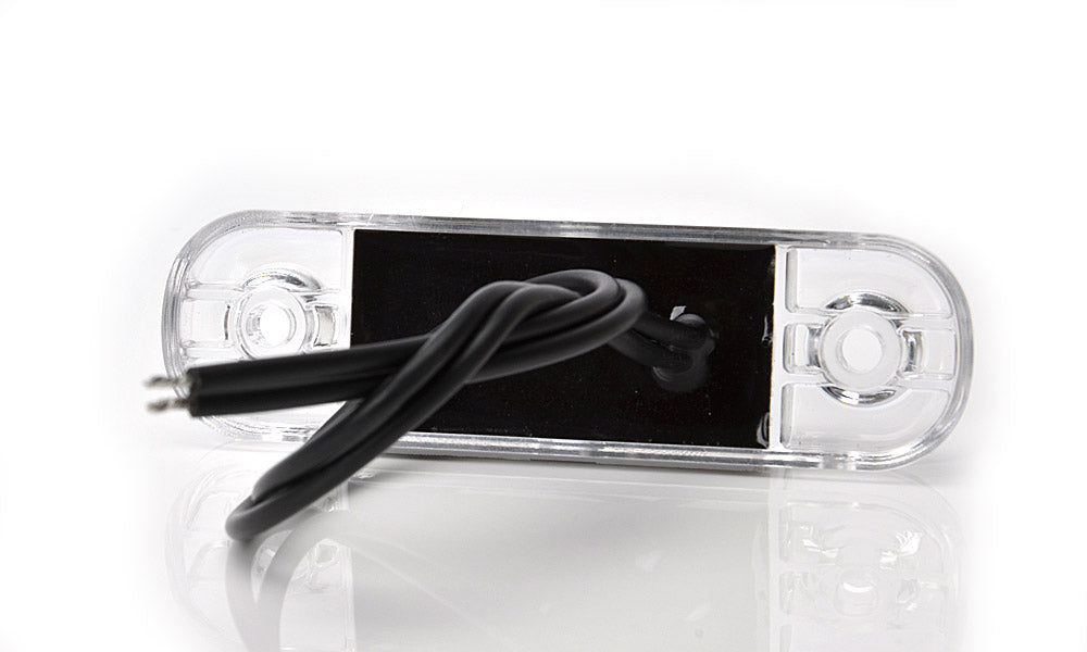 Компактен бял LED габаритен фар, 6 LED диода за автомобили и ремаркета