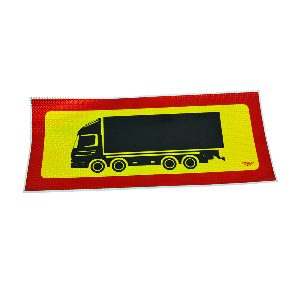Ανακλαστικό αυτοκόλλητο για ρυμουλκούμενο – 570 x 200 mm, κόκκινο/κίτρινο