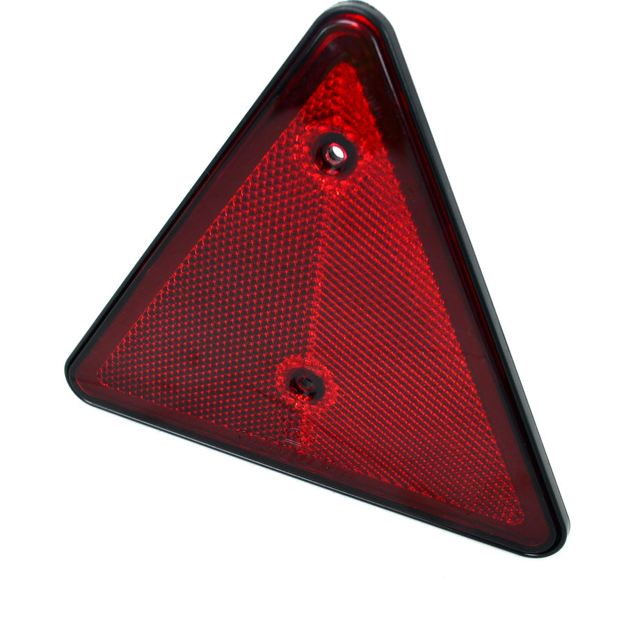 Reflektor-Dreieck für Anhänger – 160 × 140 × 10 mm, 68 mm Lochabstand zur Befestigung